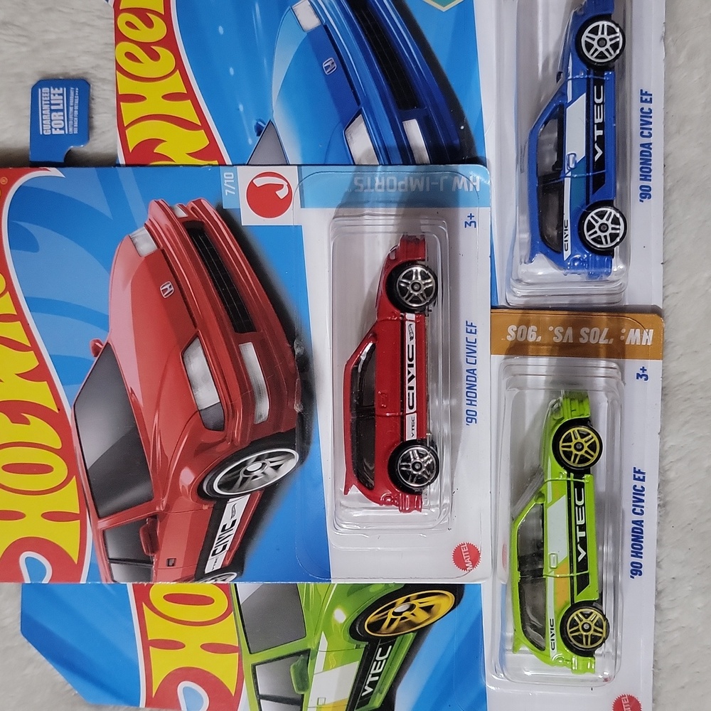 3 '90 Honda Civic EF Hot Wheels - Picture 5 of 6